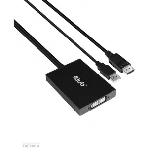 Club 3D Club3D Adaptér aktivní DisplayPort na Dual Link DVI-D, USB napájení, 60cm, HDCP off, pro Apple Cinema displeje