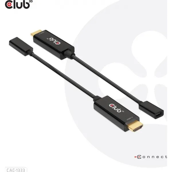 Club3D Aktívny adaptér HDMI na USB-C, 4K60Hz, M/F