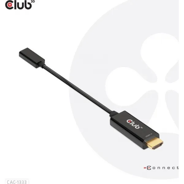 Club3D Aktívny adaptér HDMI na USB-C, 4K60Hz, M/F