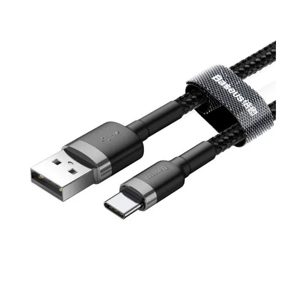 Kábel USB na USB-C Baseus Cafule 2A 2m (šedo-čierny) 016552