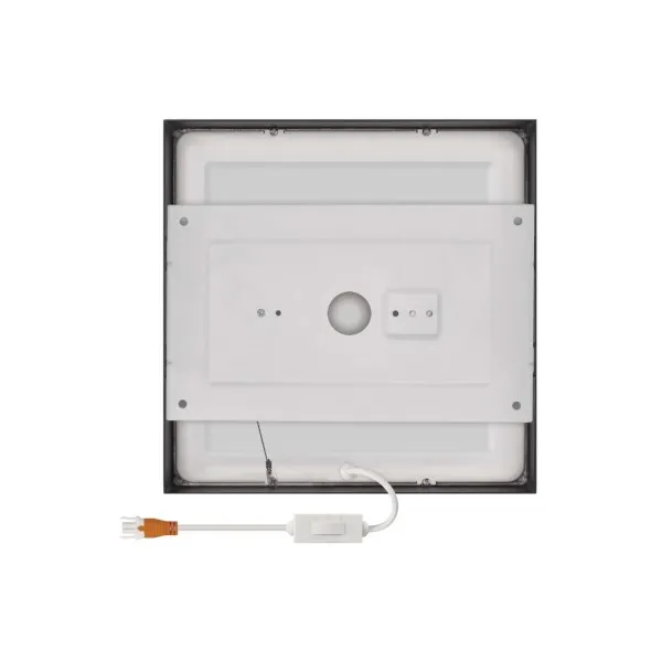 EMOS Lighting LED prisadené svietidlo, štvorec, čierne, 21W, CCT