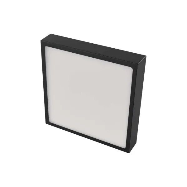 EMOS Lighting LED prisadené svietidlo, štvorec, čierne, 21W, CCT