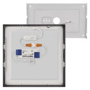 EMOS Lighting LED prisadené svietidlo, štvorec, čierne, 21W, CCT