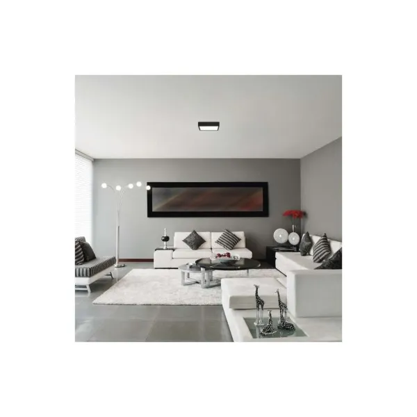 EMOS Lighting LED prisadené svietidlo, štvorec, čierne, 21W, CCT