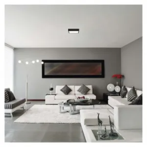 EMOS Lighting LED prisadené svietidlo, štvorec, čierne, 21W, CCT