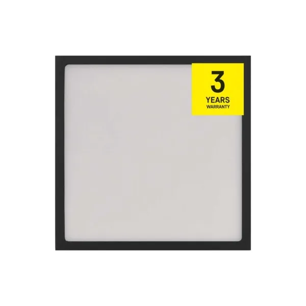 EMOS Lighting LED prisadené svietidlo, štvorec, čierne, 21W, CCT