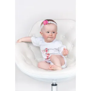 Body s potlačou New Baby Už mám 1 rok ružové 80 (9-12m)