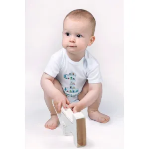 Body s potlačou New Baby Už mám 1 rok modré 80 (9-12m)