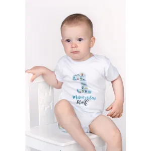 Body s potlačou New Baby Už mám 1 rok modré 80 (9-12m)