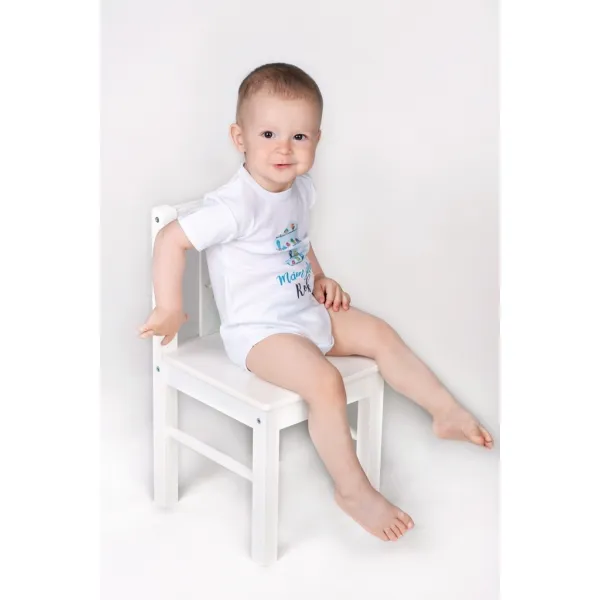 Body s potlačou New Baby Už mám 1 rok modré 80 (9-12m)