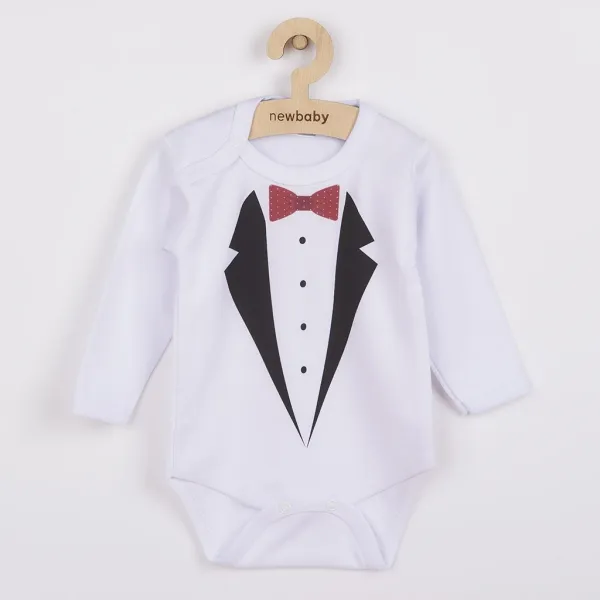 Body s potlačou New Baby smoking - darčekové balenie 50