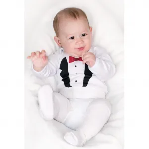 Body s potlačou New Baby smoking - darčekové balenie 50