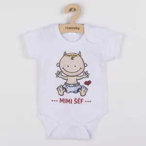 Body s potlačou New Baby MIMI ŠÉF - darčekové balenie 50