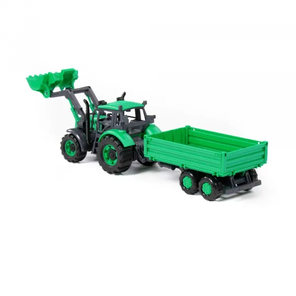 Polesie Traktor s prívesom a radlicou