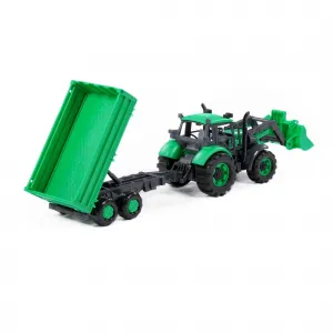 Polesie Traktor s prívesom a radlicou