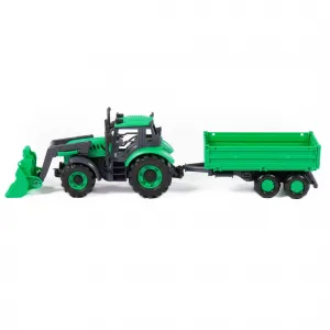 Polesie Traktor s prívesom a radlicou