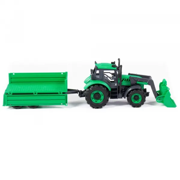 Polesie Traktor s prívesom a radlicou