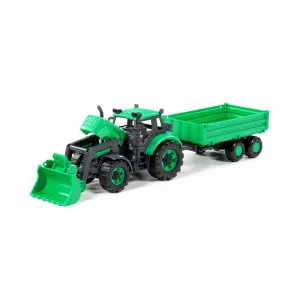 Polesie Traktor s prívesom a radlicou