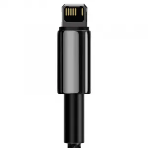 Baseus Tungsten Gold USB-Lightning kábel, 2,4A, 2m (čierny) 025646