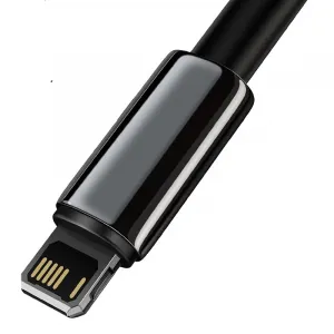 Baseus Tungsten Gold USB-Lightning kábel, 2,4A, 2m (čierny) 025646