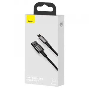 Baseus Tungsten Gold USB-Lightning kábel, 2,4A, 1m (čierny) 025645