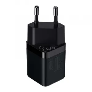Baseus Quick Nabíjací adaptér USB-C 30W, Čierny