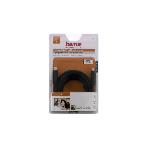 Hama HDMI kábel vidlica - vidlica, 1*, 3 m 85444290