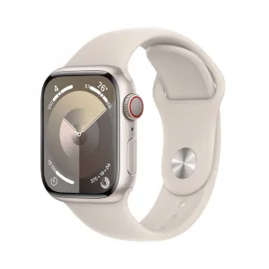 Apple Watch Series 9 GPS + Cellular 41mm Starlight Aluminium Case with Starlight Sport... MRHN3QC/A