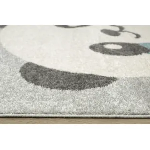 Detský koberec Emily Kids 5864A Panda sivý / tyrkysový