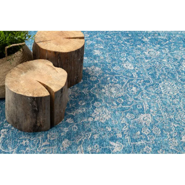 Koberec ANTIGUA 518 75 JS500 OSTA - Ornament, modrý