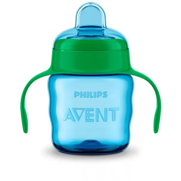 Philips AVENT Hrnček pre prvé dúšky Klasik 200 ml s držadlami chlapec+darček PETITE&MARS Miska 6m+