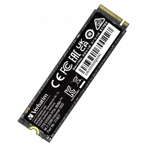 Interní disk SSD Verbatim interní NVMe, 2000GB, Vi5000 M.2, 31827, 5000 MB/s-R, 4300 MB/s-W