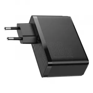 Baseus GaN2 Pro nástenná nabíjačka, 2x USB + 2x USB-C, 100W, EU (čierna) 026519