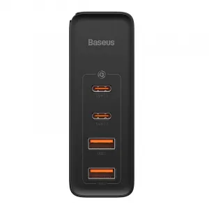 Baseus GaN2 Pro nástenná nabíjačka, 2x USB + 2x USB-C, 100W, EU (čierna) 026519