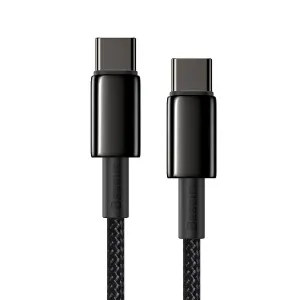 Baseus Tungsten Gold kábel USB-C na USB-C, 100 W, 2 m (čierny) 024651