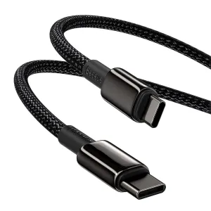 Baseus Tungsten Gold kábel USB-C na USB-C, 100 W, 2 m (čierny) 024651