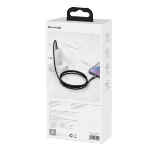 Baseus Tungsten Gold kábel USB-C na USB-C, 100 W, 2 m (čierny) 024651