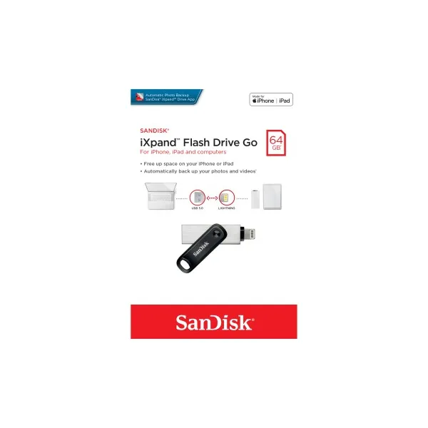 SanDisk iXpand Flash Drive Go 64 GB 85235110