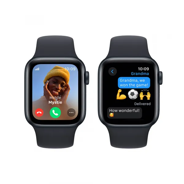 Apple Watch SE GPS + Cellular 40mm Midnight Aluminium Case with Midnight Sport Band - S/M MRG73QC/A