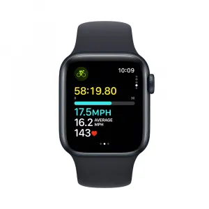 Apple Watch SE GPS + Cellular 40mm Midnight Aluminium Case with Midnight Sport Band - S/M MRG73QC/A