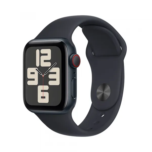 Apple Watch SE GPS + Cellular 40mm Midnight Aluminium Case with Midnight Sport Band - S/M MRG73QC/A