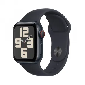 Apple Watch SE GPS + Cellular 40mm Midnight Aluminium Case with Midnight Sport Band - S/M MRG73QC/A