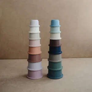 Mushie skladacia veža - Retro Farba: Retro