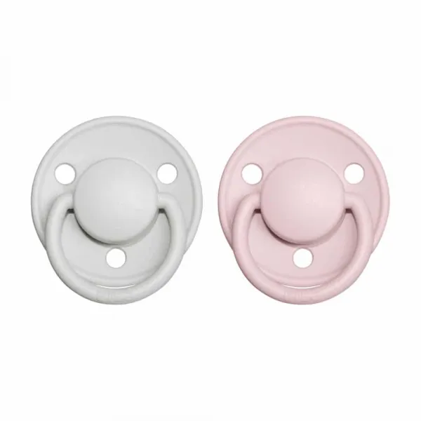 BIBS De Lux cumlíky z prírodného kaučuku 2 ks, veľkosť 2, Blush nočný/Vanilla nočný,BIBS De Lux cumlíky z prírodného kaučuku 2 ks, veľkosť 2, Blush no