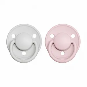 BIBS De Lux cumlíky z prírodného kaučuku 2 ks, veľkosť 2, Blush nočný/Vanilla nočný,BIBS De Lux cumlíky z prírodného kaučuku 2 ks, veľkosť 2, Blush no