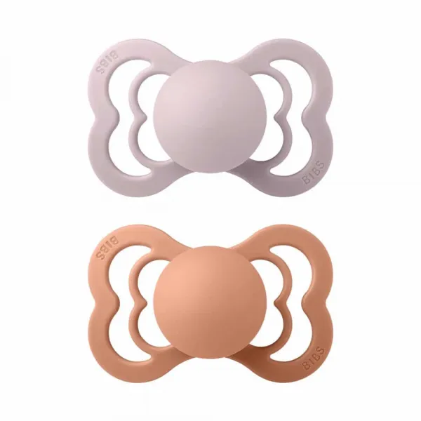 BIBS Supreme symetrické cumlíky zo silikónu 2ks - veľkosť 2 - Ivory / Sage