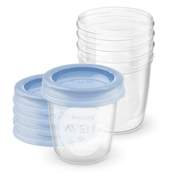 Avent VIA Poháriky s vrchnákom 180 ml 5 ks 8710103671688
