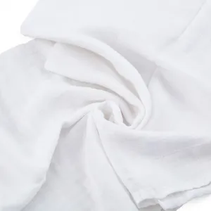 PETITE&MARS - Sada plienok bambusová mušelínová 3ks Moussy Total White, 68 x 68 cm