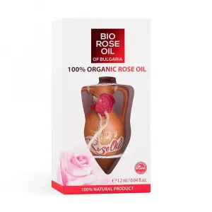 Organický bulharský ružový olej 100% Bio rose oil of Bulgaria 1,2 ml