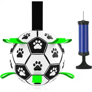 Futbalová lopta Ronald pre psov s držadlami